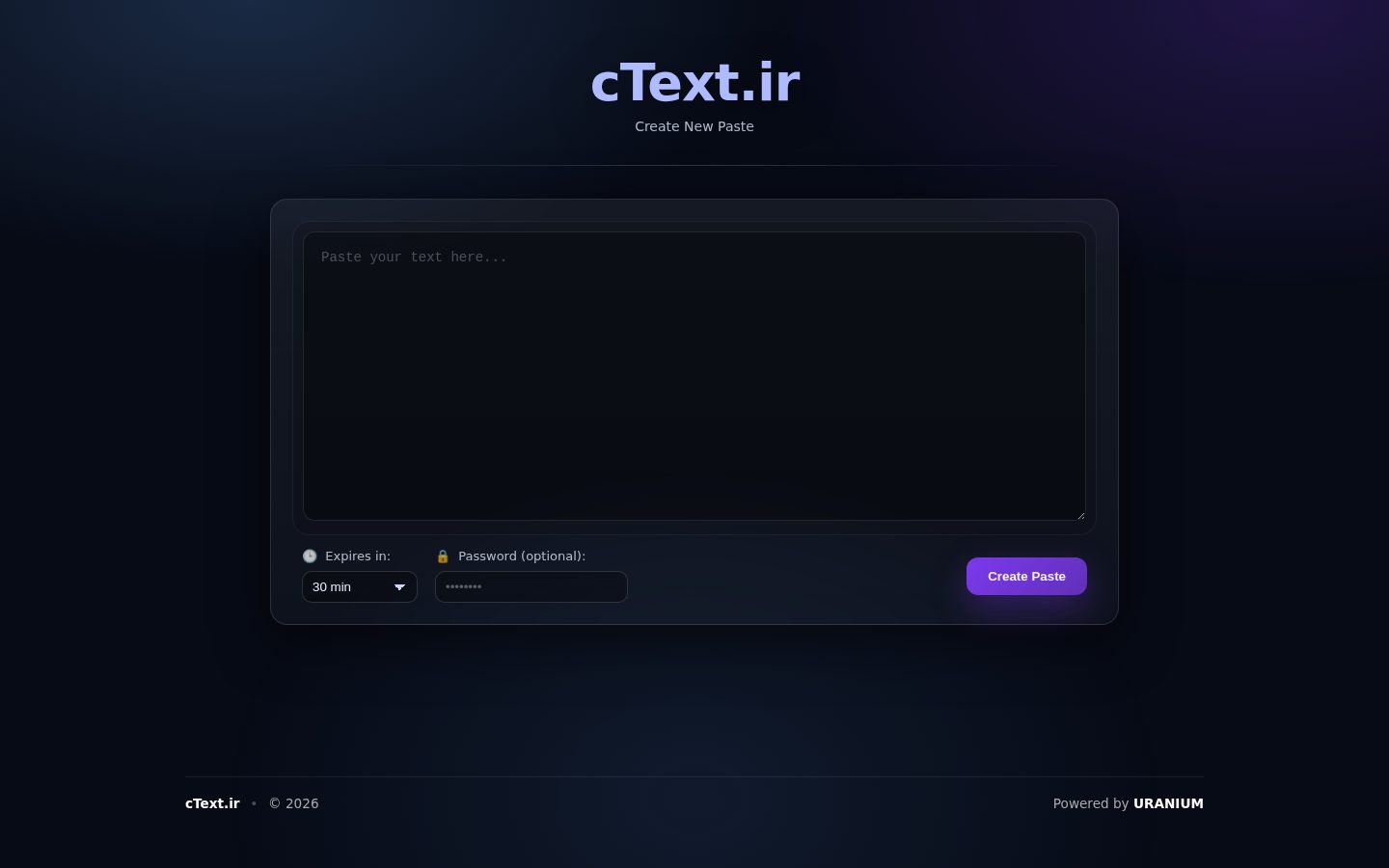 نمای پیش نمایش cText